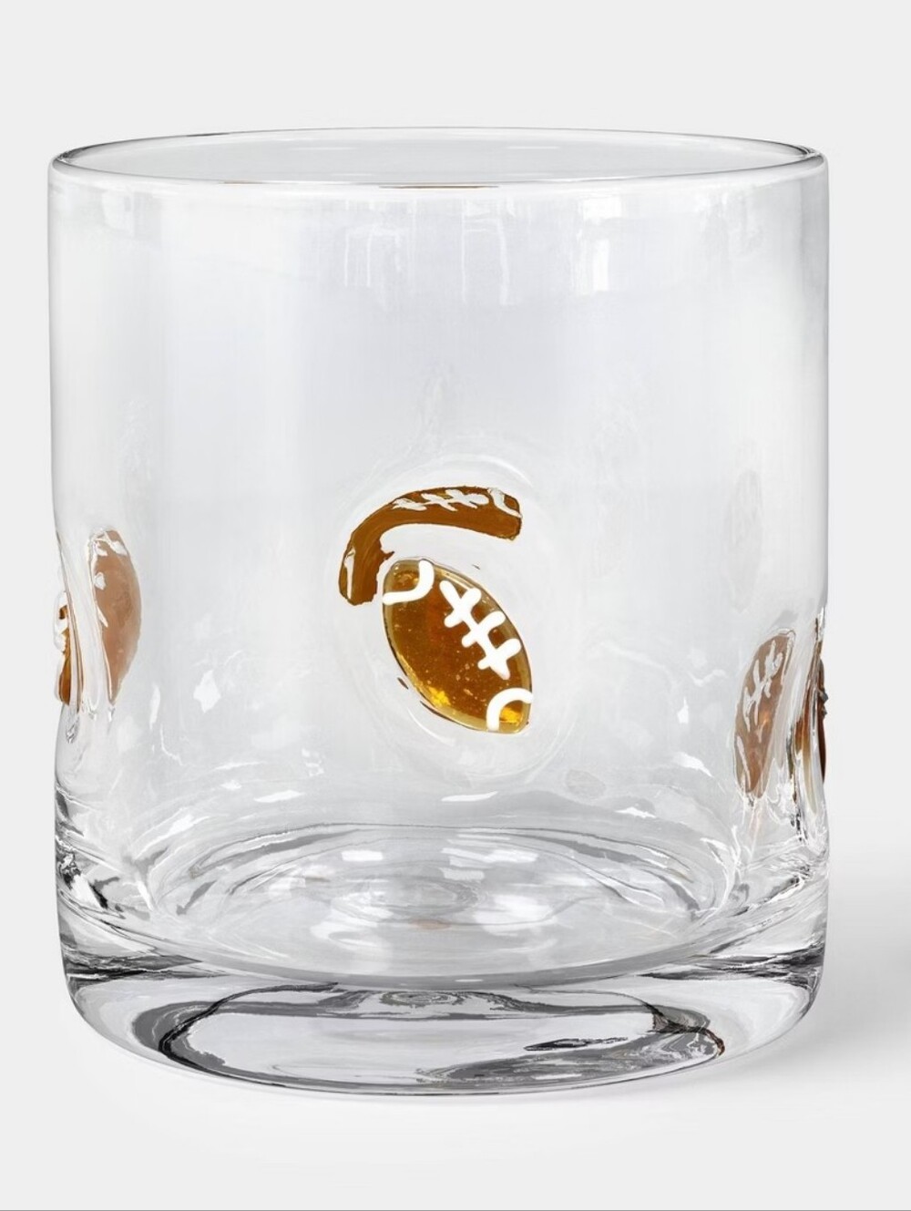 NWT Room Essentials 14.9 fl oz Football Icon Glass